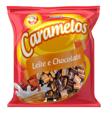 SIMO CARAMELO LEITE E CHOCOLATE PCT 500G